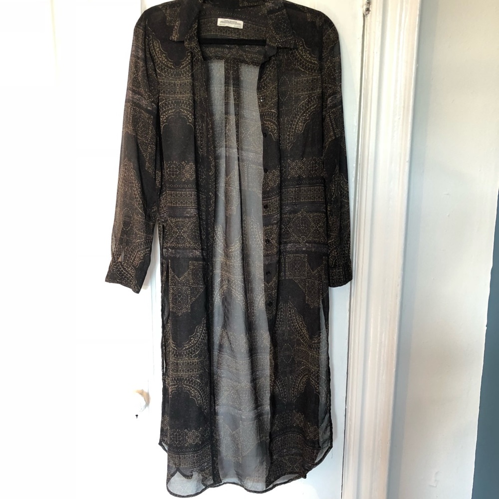 Zara Chiffon shirt dress